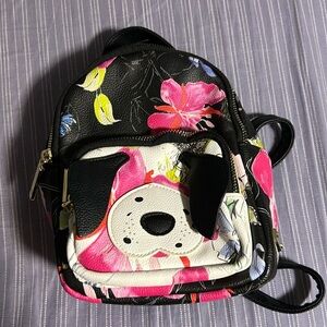 Betsey Johnson Mini Backpack Floral Doggy
